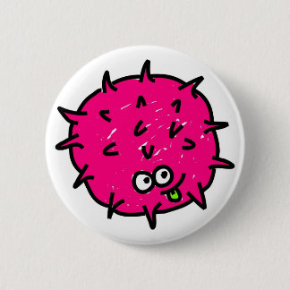 Pink Germ 6 Cm Round Badge