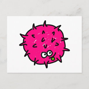 Pink Germ Postcard