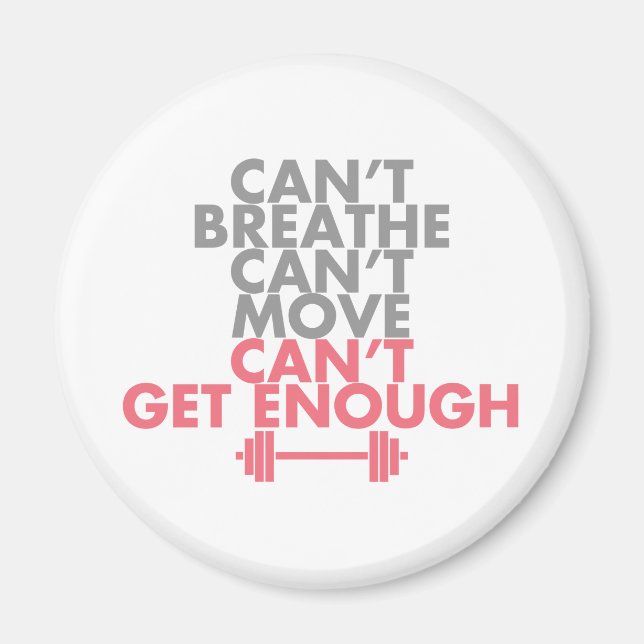 Pink "Get Enough" Magnet (Front)