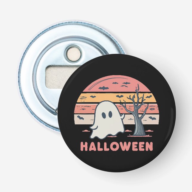 pink ghost bottle opener (Front)