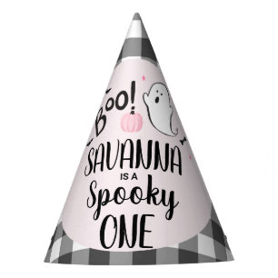 Pink Ghost Halloween Birthday  Party Hat