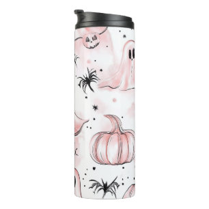 Pink Ghost Halloween Tumbler
