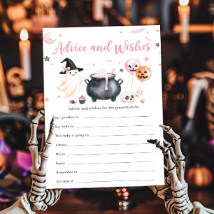 Pink Ghost Little Boo Advice and Wishes Game