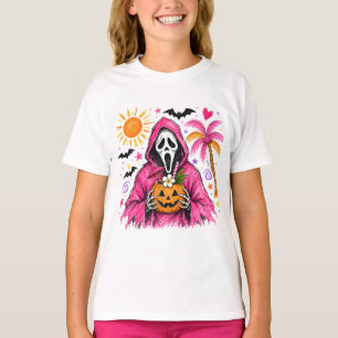 Pink Ghost Summer Halloween T-Shirt