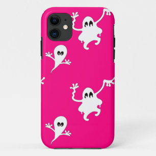 pink ghosts iPhone 11 case