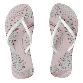 Pink Gibson Girl Flip Flops