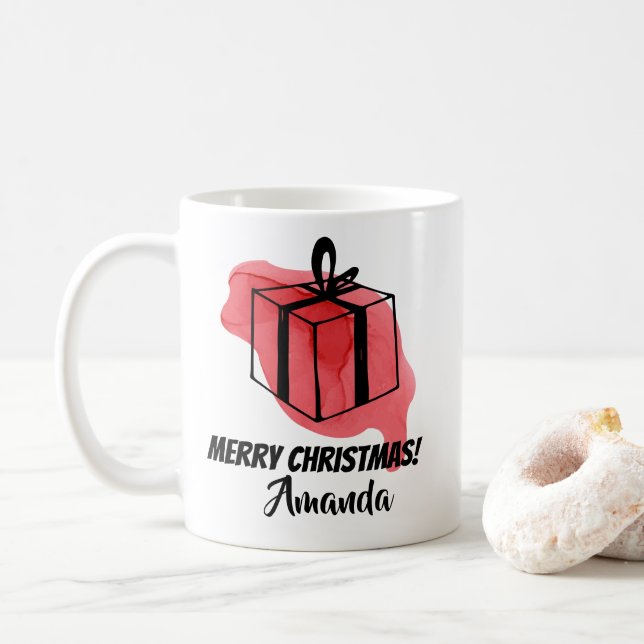 Pink gift  coffee mug (With Donut)
