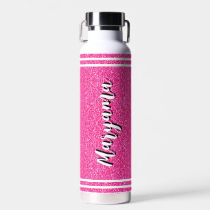 Pink Gift for Girls   Custom Handwritten Name Water Bottle