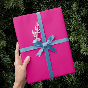 Pink Gift Wrap , Designer Gift Wrap,  Bright Solid