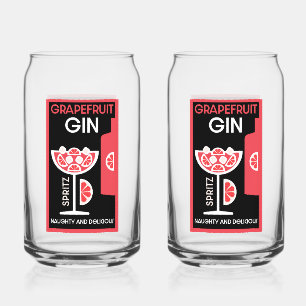 Pink Gin Can Glass