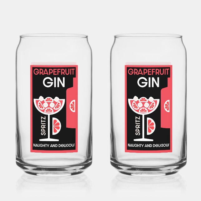 Pink Gin  Can Glass (Front)