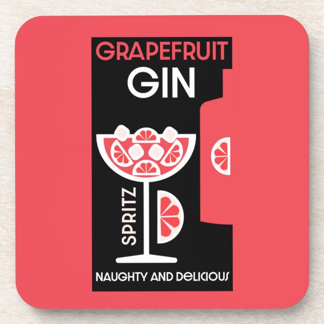 Pink Gin  Coaster (Front)