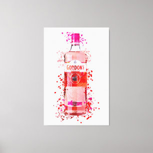 Pink Gin printed canvas Print