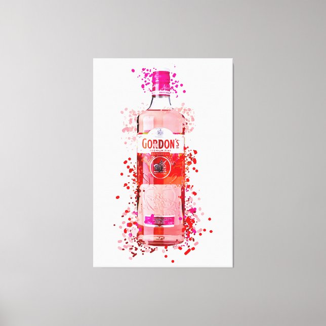 Pink Gin printed canvas Print (Front)