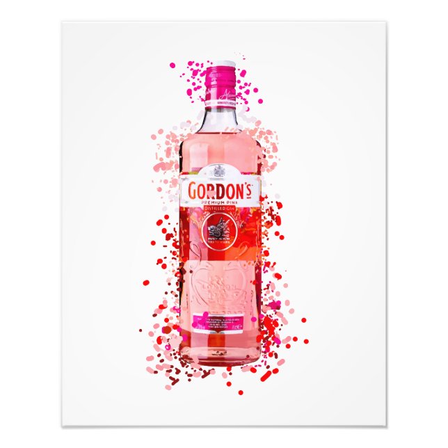 Pink Gin printed Photo Print (Front)