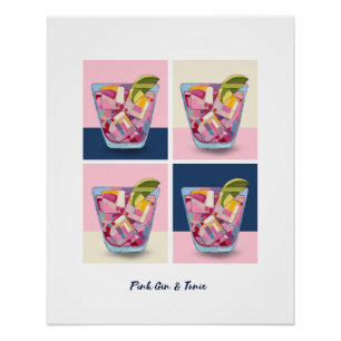 PINK GIN & TONIC 6 POSTER