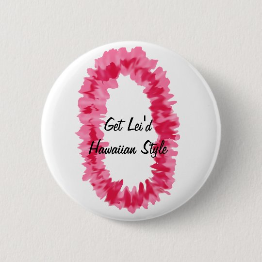 Pink ginger lei button