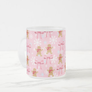 Pink Gingerbread Christmas mug 