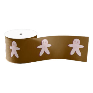 Pink Gingerbread Christmas tree  Grosgrain Ribbon