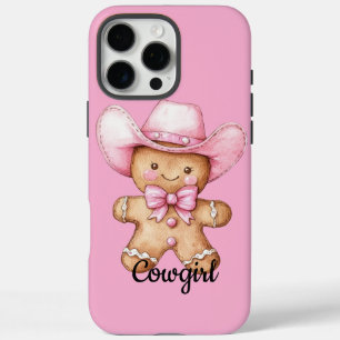Pink Gingerbread Cookie Cowgirl iPhone 16 Pro Max Case