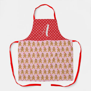 Pink Gingerbread Trio Apron, Medium Apron