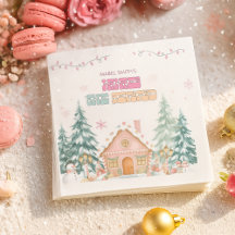 Pink GingerBread Winter Onederland 1st Birthday