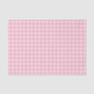 Pink Gingham Checks tissue paper