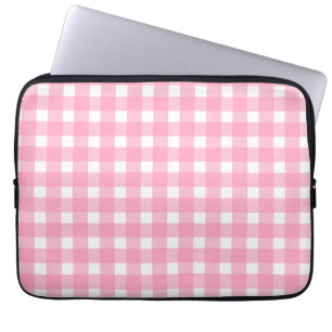 Pink Gingham Electronics Bag