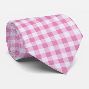 Pink Gingham, Gingham Pattern, Geometric Pattern Tie