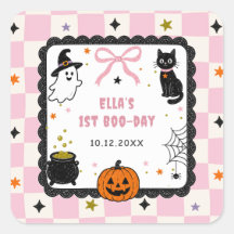 Pink Gingham Halloween Birthday Party
