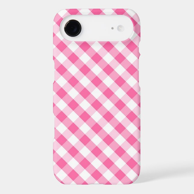 Pink Gingham Pattern Case-Mate iPhone Case (Back)