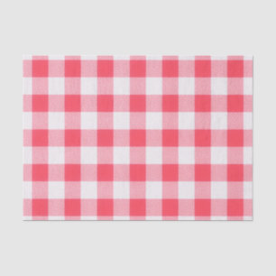 Pink GIngham Pattern Tissue Paper