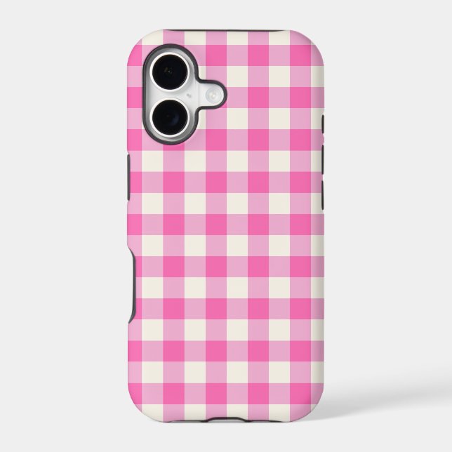 Pink Gingham Plaid Cottagecore (Back)