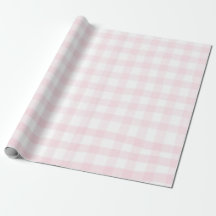 Pink gingham simple small checks plaid wrapping 