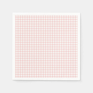 Pink Gingham Spring Birthday Party Napkin