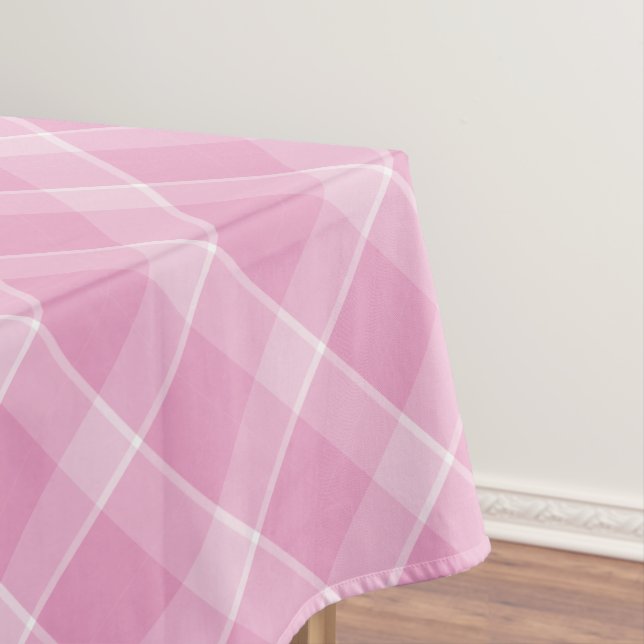 Pink Gingham Tablecloth – Baby Girl Shower & Sprin (In Situ)