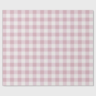 Pink Gingham Wrapping Paper