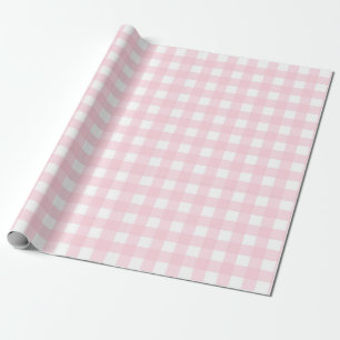 Pink Gingham Wrapping Paper
