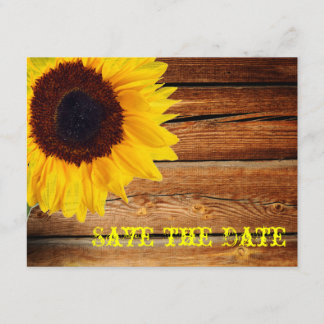 Pink Gingham Yellow Sunflower Modern Floral Bride Save The Date