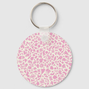 Pink Giraffe Key Ring