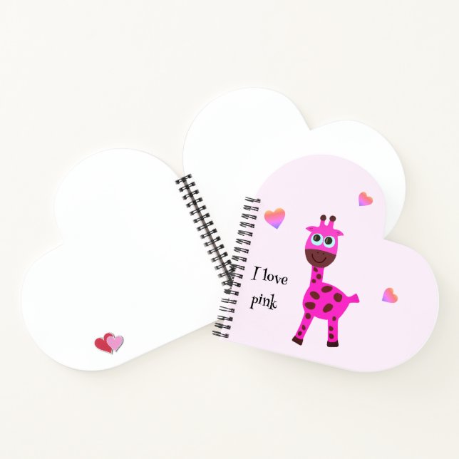 Pink giraffe notebook (Inside)