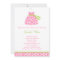 Pink Giraffe Print Baby Shower Invitation