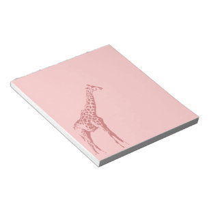 Pink Giraffe Sketch Notepad
