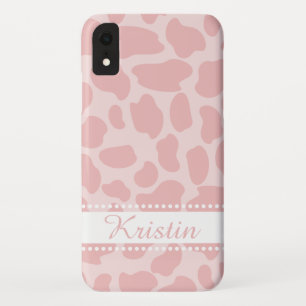 Pink Giraffe Spots iPhone XR Case