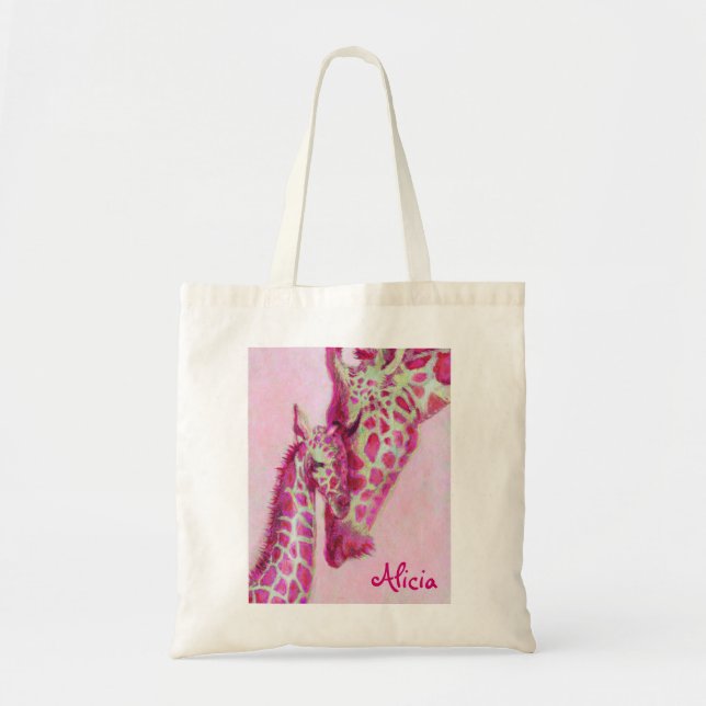 pink giraffes bag (Front)