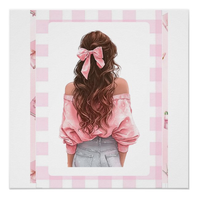 Pink Girl 2026 small Calendar Poster (Front)