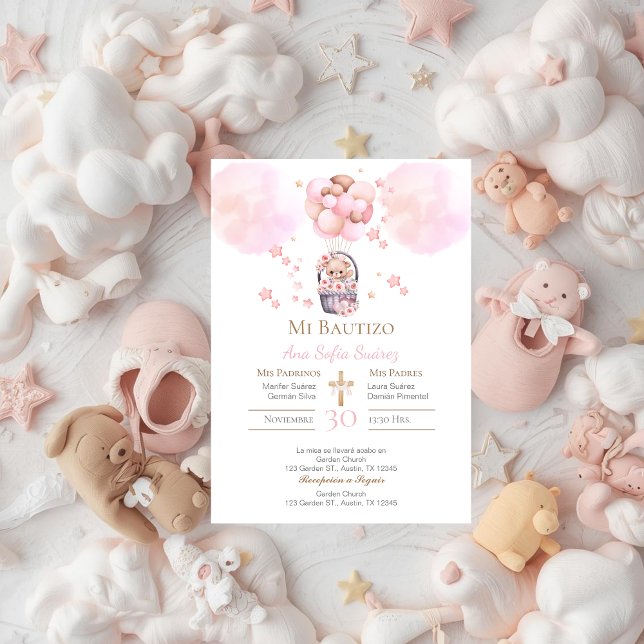 Pink Girl Baptism Invitation (Creator Uploaded)