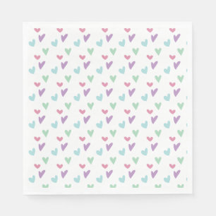 Pink Girl Dinosaur Birthday Party Napkins