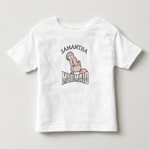 Pink Girl Mermaid Toddler T-Shirt
