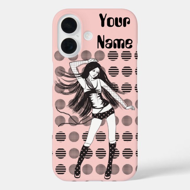 pink girlfriend dancer Case-Mate iPhone case (Back)